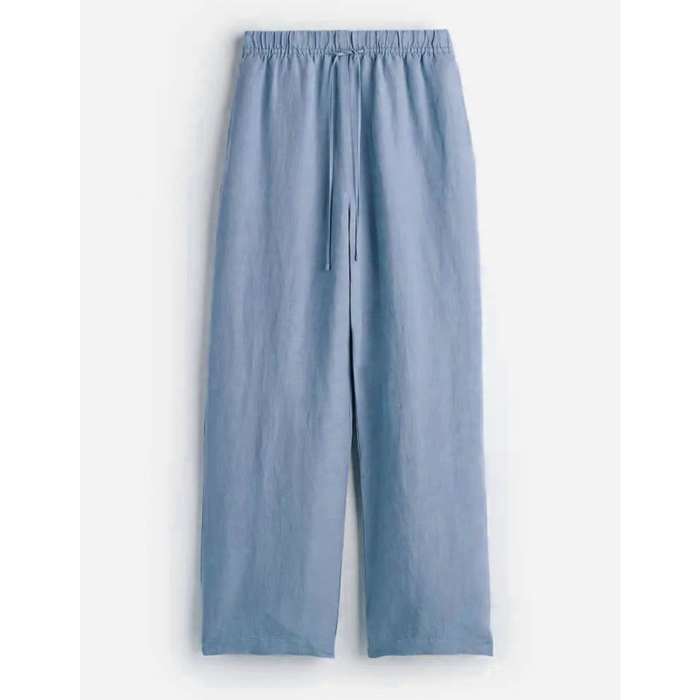 Versatile Drawstring Wide Trousers