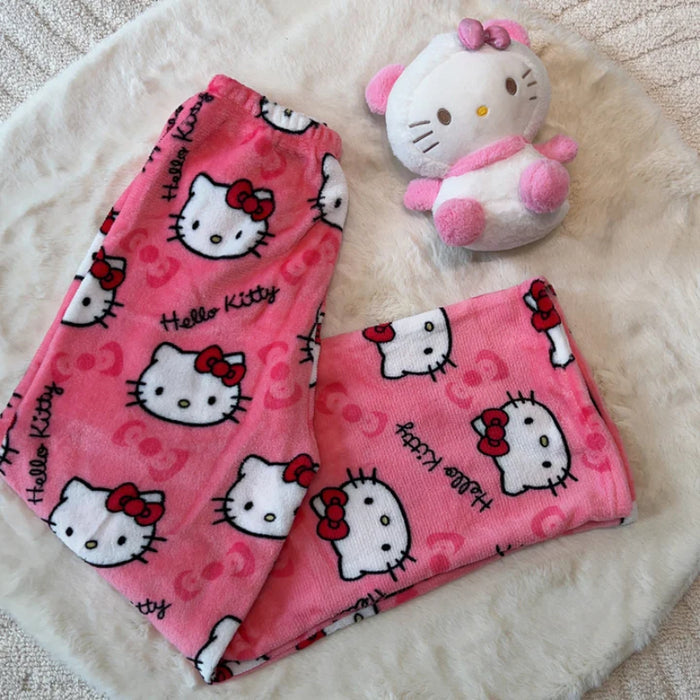 Cozy Kitty Printed Pajama Pants