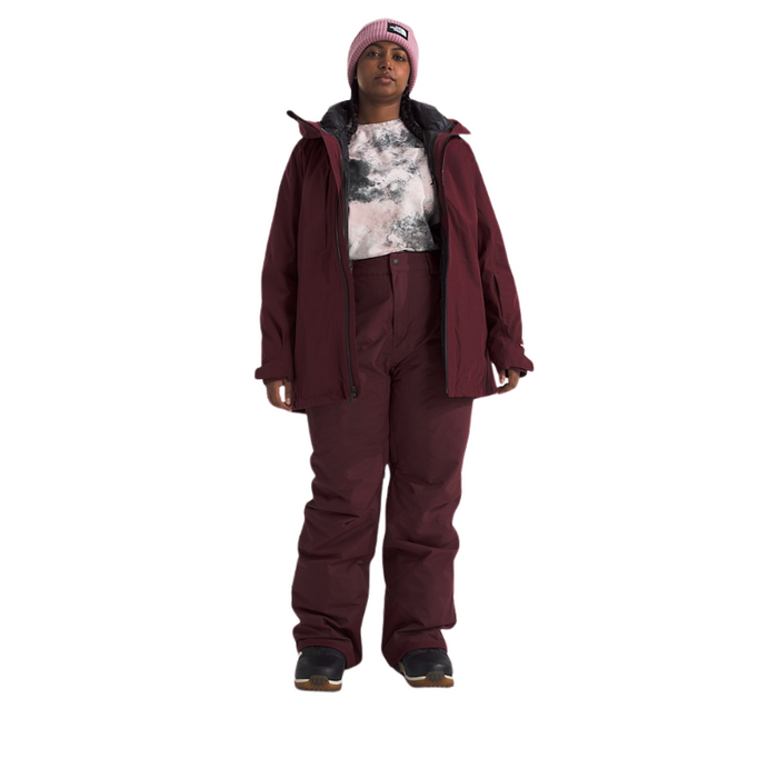 Plus Size Water Resistant Snow Pants With Functional Pockets