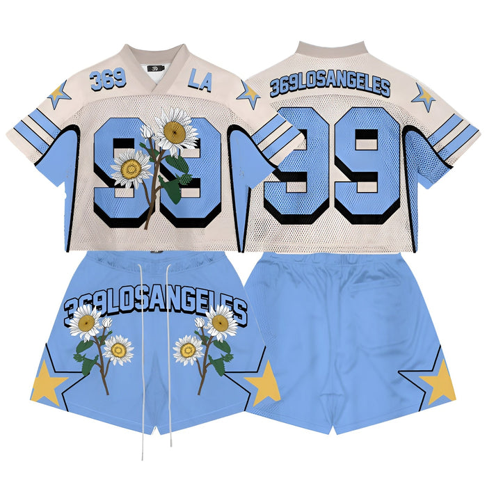 Daisy Football Jersey And Shorts Set