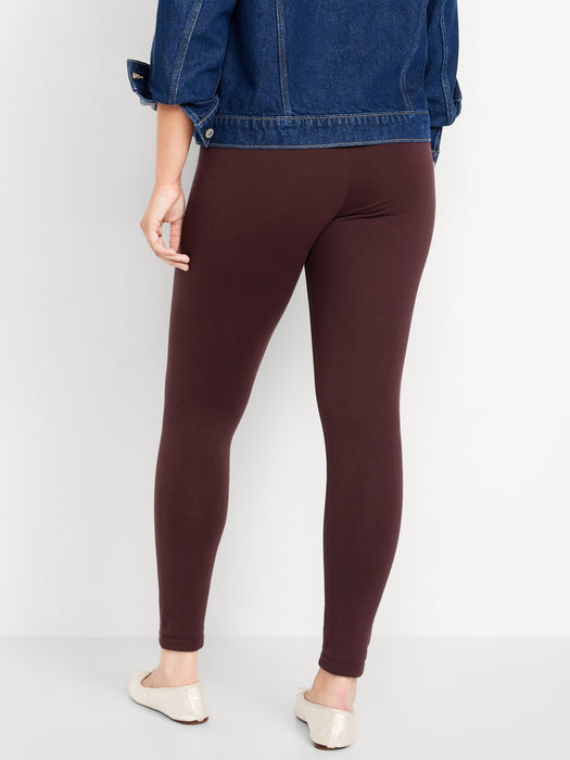 Women's High Waisted Fleece Lined Leggings