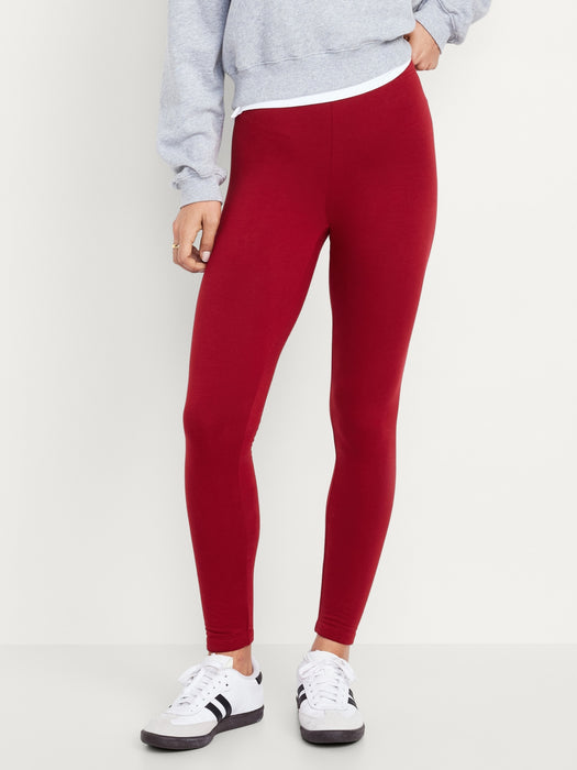 Women's High Waisted Fleece Lined Leggings