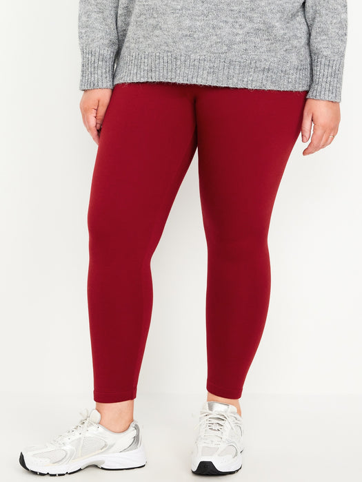 Women's High Waisted Fleece Lined Leggings