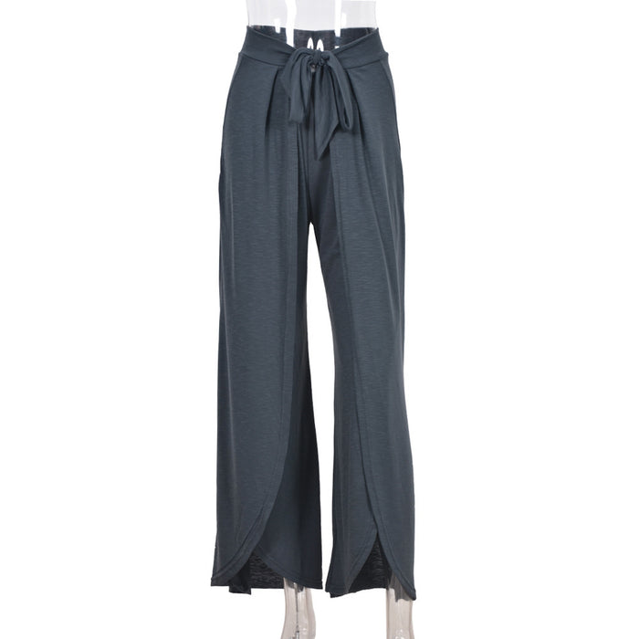 Women's Casual Belted Trousers