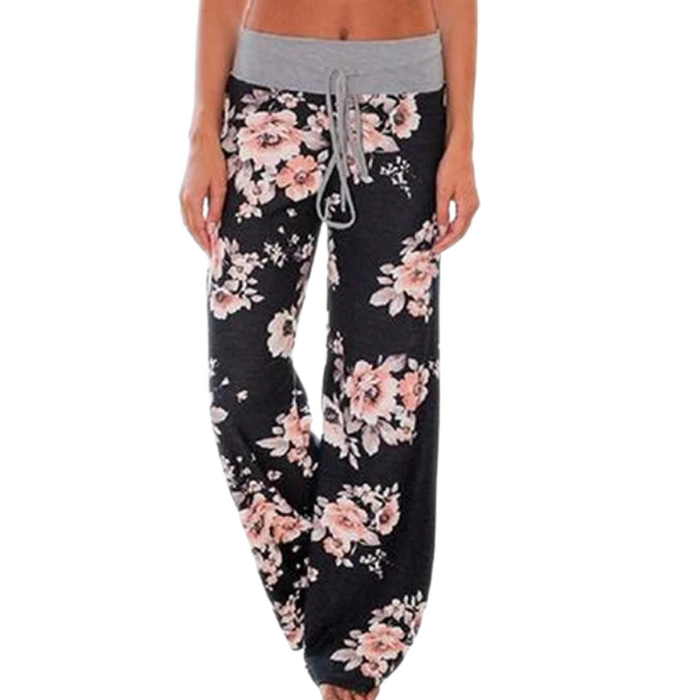 Women's Loose-Fit Floral Pants