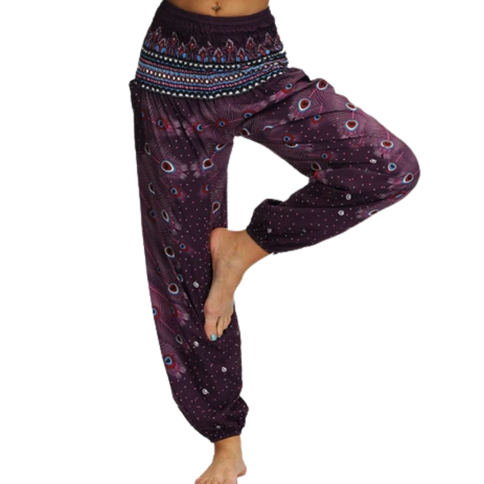 Peacock Yoga Pants